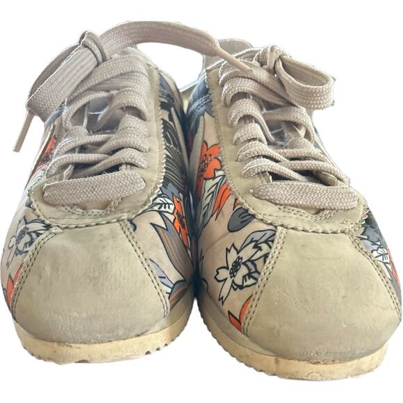 EUC Rare NIKE CLASSIC CORTEZ Gold Floral Print PREMIUM 802370-200 Women Sz 7.5 - Picture 7 of 9
